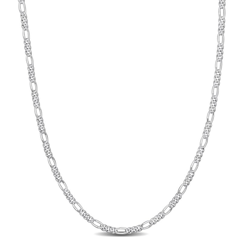 Italian 925 Sterling Silver Figaro Link Chain Necklace - for Men & Women - Available in Sterling Silver or Yellow Gold Plated Sterling Silver - in Widths 2.2mm, 3.8mm, 5.5mm, 8.9mm - Lengths 16 or 18 inches