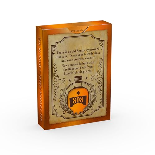 Bicycle Cocktail Playing Cards, Includes 52 Cocktail Recipes Featuring Old Fashioned, Margarita, Moscow Mule, Daiquiri, and Mojito Cocktail Recipes, 1 Deck
