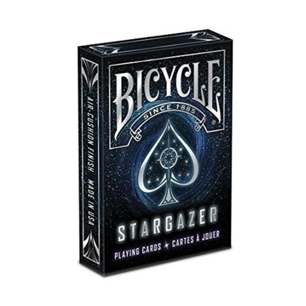 Bicycle Stargazer Nebula Playing Cards, Standard Index, Poker Cards, Space Playing Cards, Premium Playing Cards, Unique Playing Cards, 1 Deck, Black