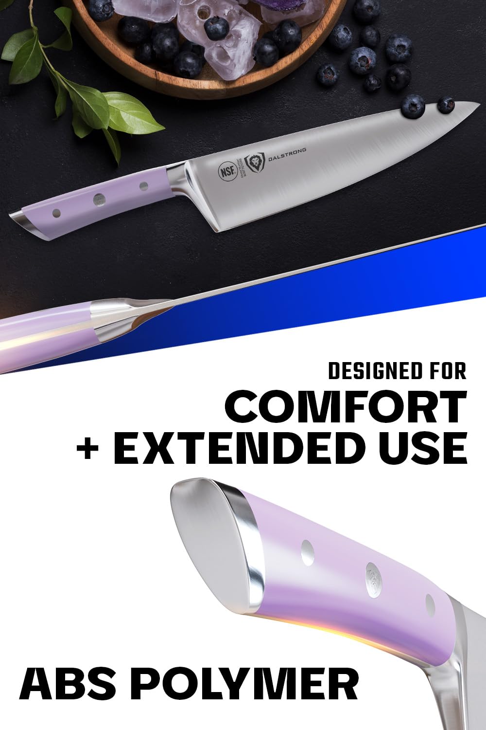 DALSTRONG Chef Knife - 8 inch Blade - Gladiator Series ELITE - Forged HC German Steel Chef's Knife - Razor Sharp Kitchen Knife - Professional Full Tang Knife - Black G10 Handle - Sheath -NSF Certified