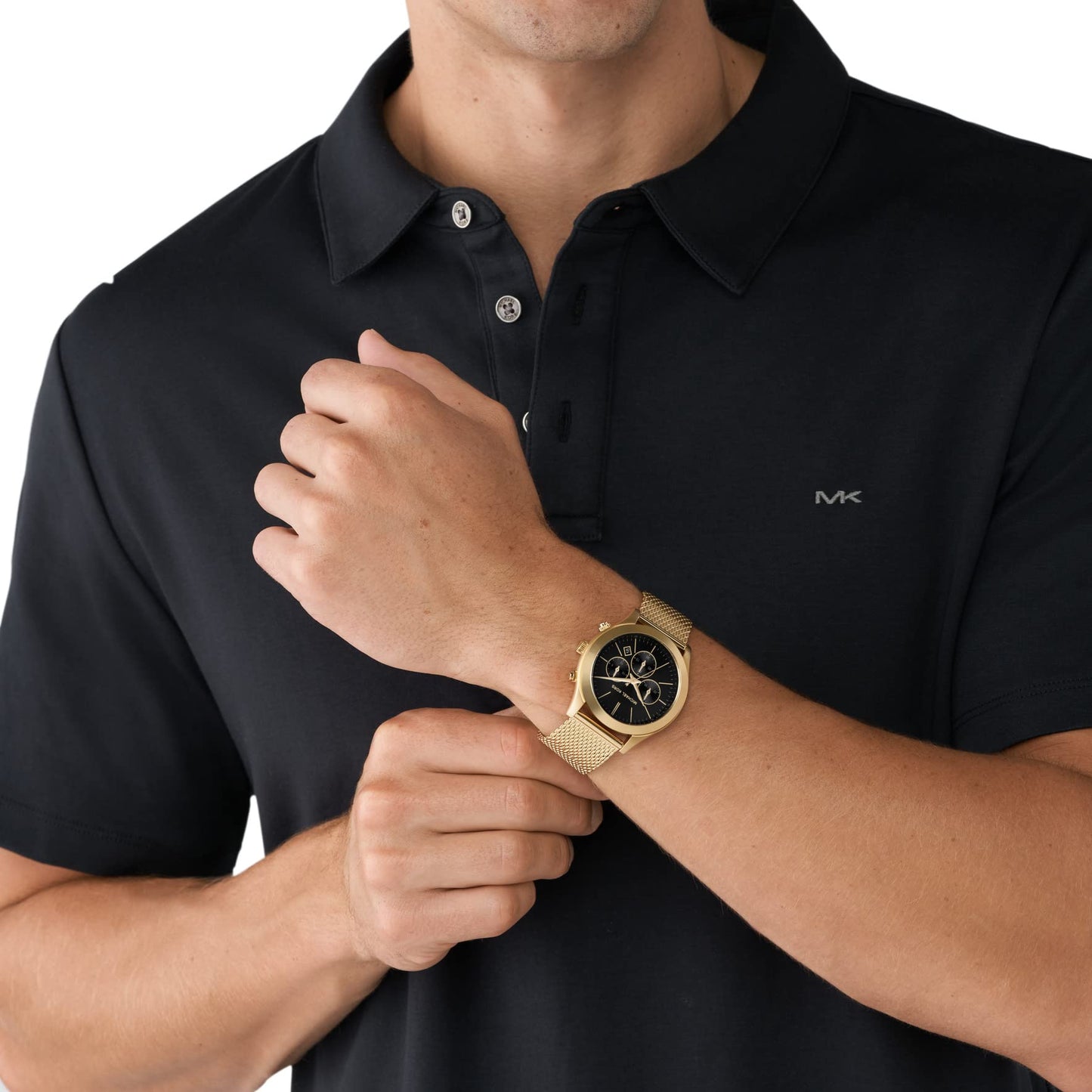 Michael Kors Oversized Slim Runway Men's Watch, Stainless Steel Watch for Men