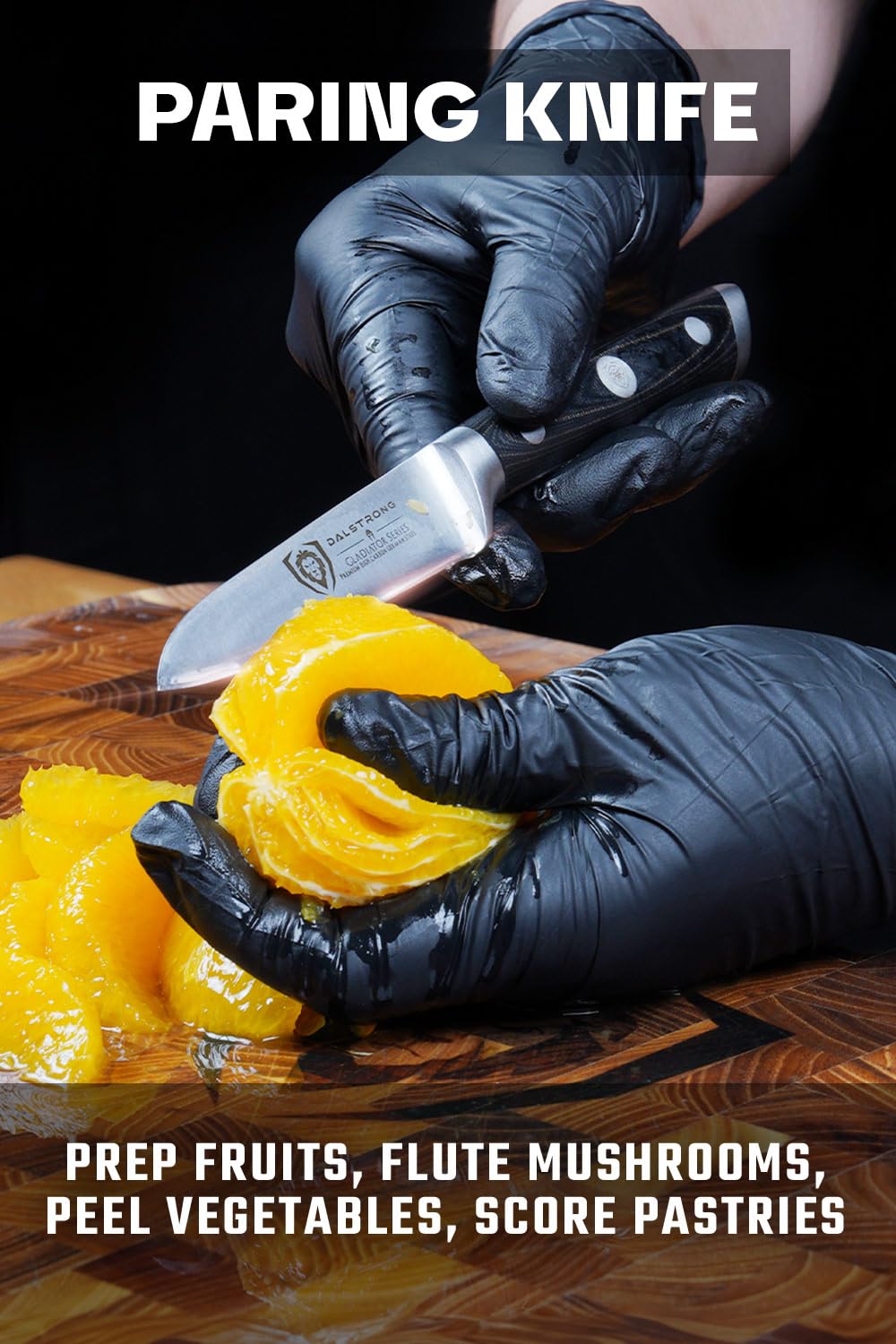 DALSTRONG Chef Knife - 8 inch Blade - Gladiator Series ELITE - Forged HC German Steel Chef's Knife - Razor Sharp Kitchen Knife - Professional Full Tang Knife - Black G10 Handle - Sheath -NSF Certified