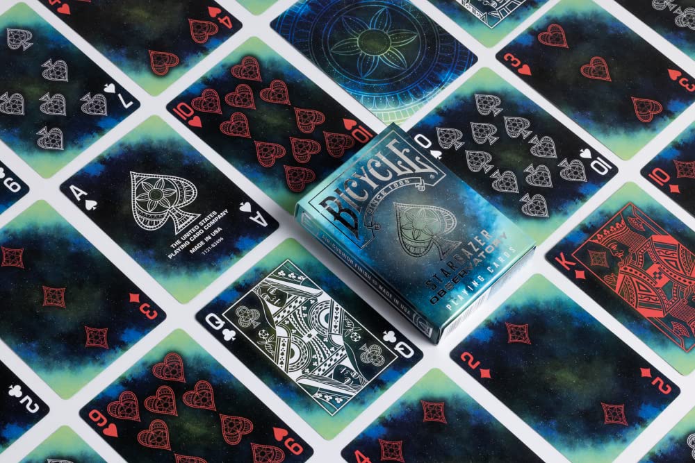 Bicycle Stargazer Nebula Playing Cards, Standard Index, Poker Cards, Space Playing Cards, Premium Playing Cards, Unique Playing Cards, 1 Deck, Black