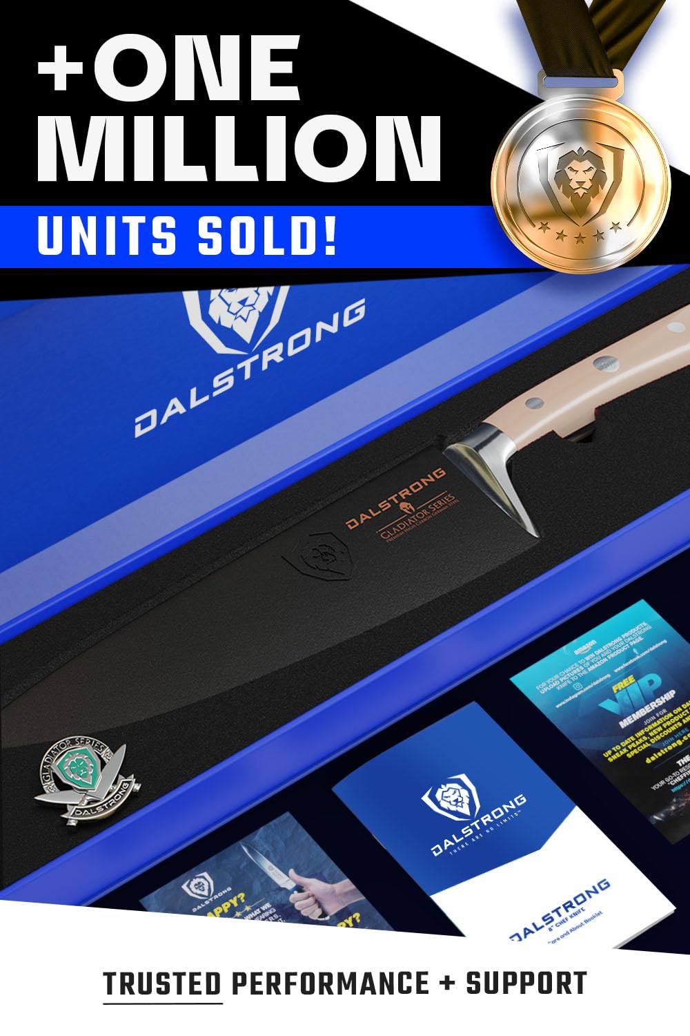 DALSTRONG Chef Knife - 8 inch Blade - Gladiator Series ELITE - Forged HC German Steel Chef's Knife - Razor Sharp Kitchen Knife - Professional Full Tang Knife - Black G10 Handle - Sheath -NSF Certified