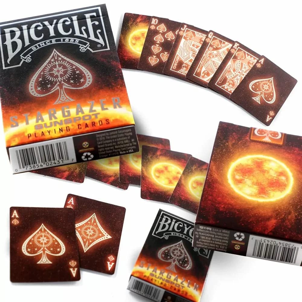 Bicycle Stargazer Nebula Playing Cards, Standard Index, Poker Cards, Space Playing Cards, Premium Playing Cards, Unique Playing Cards, 1 Deck, Black