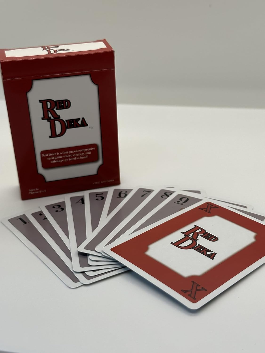Red Deka Card Game - Sabotage is The Strategy - Perfect for Game Night with Family and Friends
