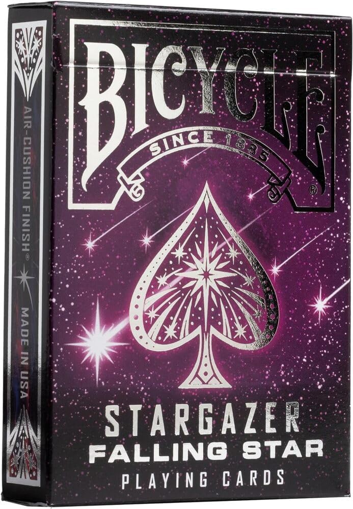 Bicycle Stargazer Nebula Playing Cards, Standard Index, Poker Cards, Space Playing Cards, Premium Playing Cards, Unique Playing Cards, 1 Deck, Black