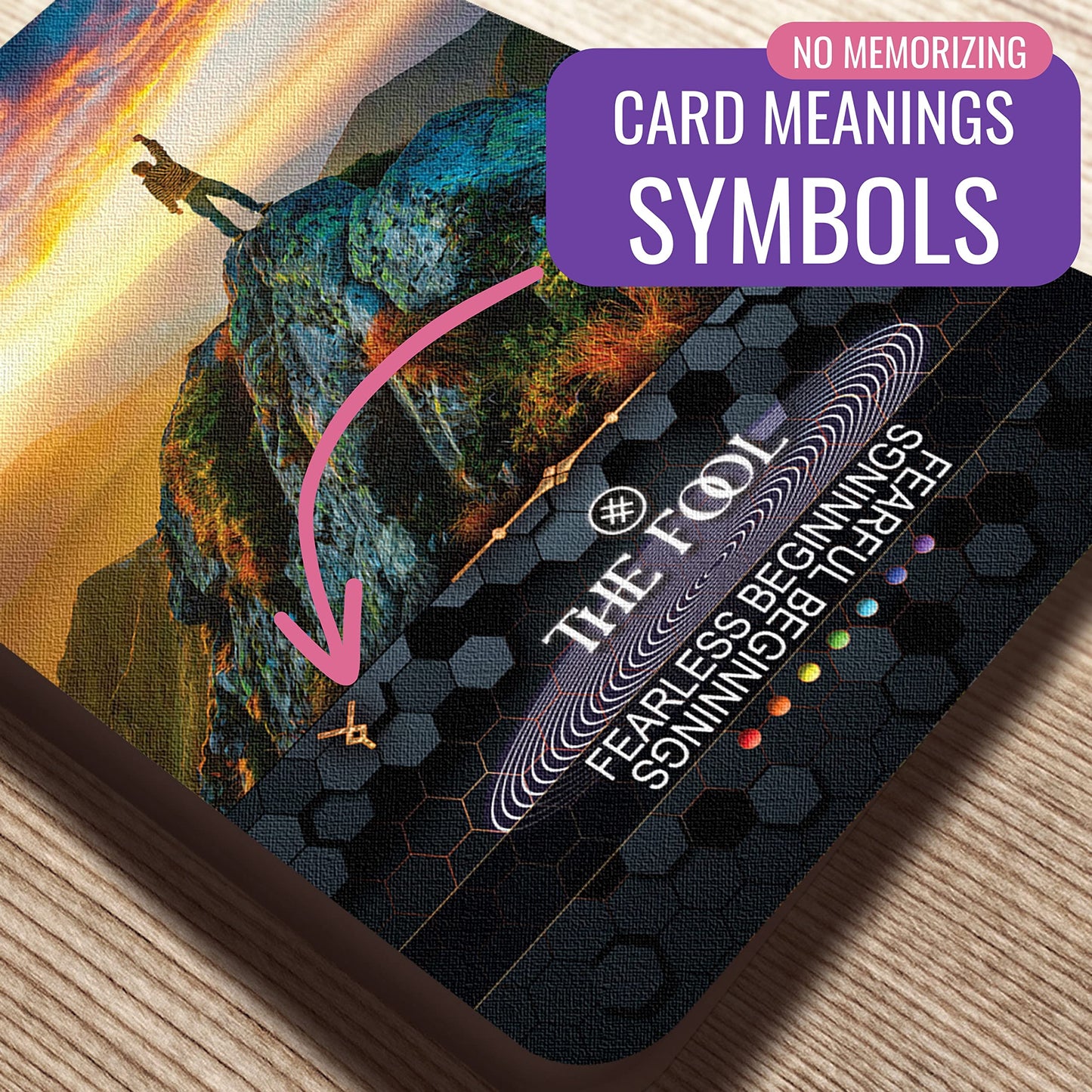 Star Kissed Tarot Deck - 78 Tarot Cards with Meanings, Best Tarot Spiritual Tool, w/ Astrology, Zodiac, Keywords, Elements & Reversed Meanings - Includes Online Tarot Training & Certified Master Exam