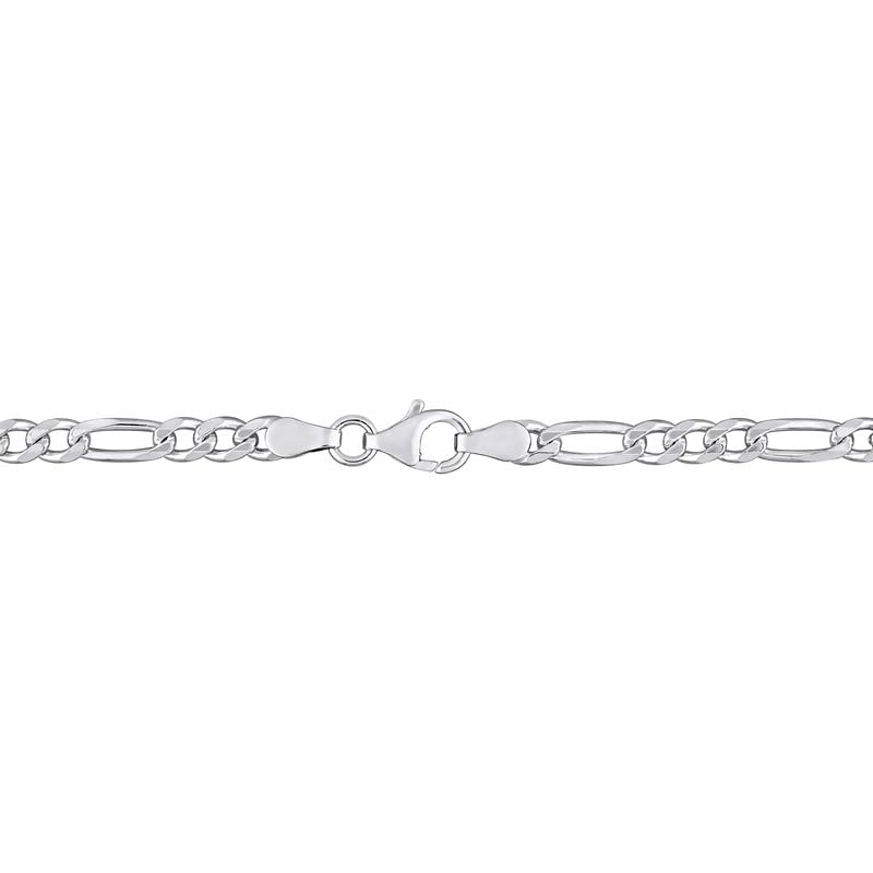 Italian 925 Sterling Silver Figaro Link Chain Necklace - for Men & Women - Available in Sterling Silver or Yellow Gold Plated Sterling Silver - in Widths 2.2mm, 3.8mm, 5.5mm, 8.9mm - Lengths 16 or 18 inches