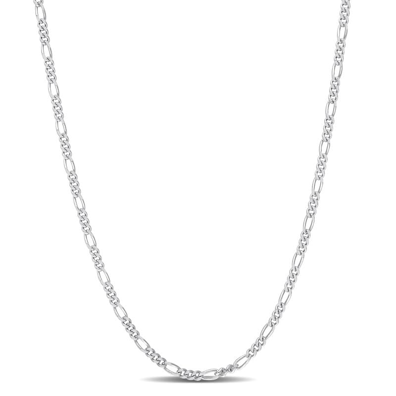 Italian 925 Sterling Silver Figaro Link Chain Necklace - for Men & Women - Available in Sterling Silver or Yellow Gold Plated Sterling Silver - in Widths 2.2mm, 3.8mm, 5.5mm, 8.9mm - Lengths 16 or 18 inches