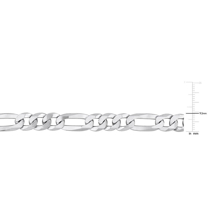 Italian 925 Sterling Silver Figaro Link Chain Necklace - for Men & Women - Available in Sterling Silver or Yellow Gold Plated Sterling Silver - in Widths 2.2mm, 3.8mm, 5.5mm, 8.9mm - Lengths 16 or 18 inches