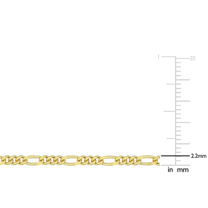 Italian 925 Sterling Silver Figaro Link Chain Necklace - for Men & Women - Available in Sterling Silver or Yellow Gold Plated Sterling Silver - in Widths 2.2mm, 3.8mm, 5.5mm, 8.9mm - Lengths 16 or 18 inches
