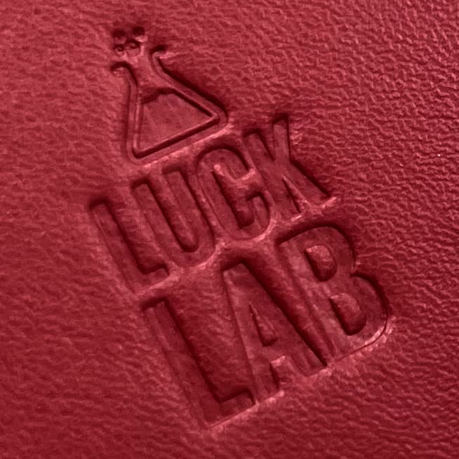 Luck Lab Single Deck Leather Playing Card Case/Holder - Fits Poker and Bridge size cards (Wine Red)
