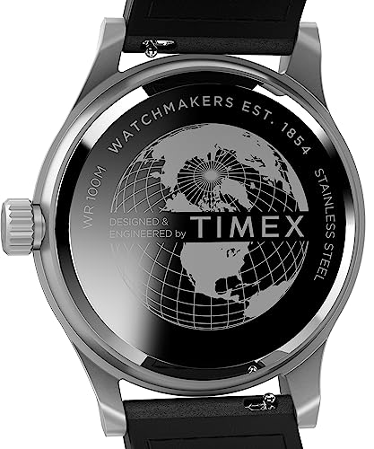 Timex Men's Expedition North Sierra 40mm Watch - Black Strap Green Dial Silver-Tone Case