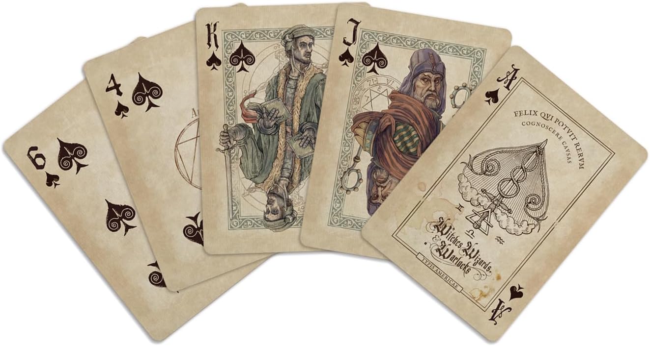 Bicycle Wizards, Witches & Warlocks Playing Cards | Magical Collectible Deck | Premium Quality Cards