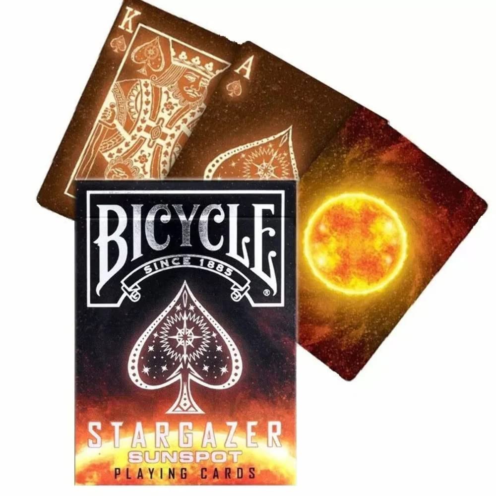 Bicycle Stargazer Nebula Playing Cards, Standard Index, Poker Cards, Space Playing Cards, Premium Playing Cards, Unique Playing Cards, 1 Deck, Black