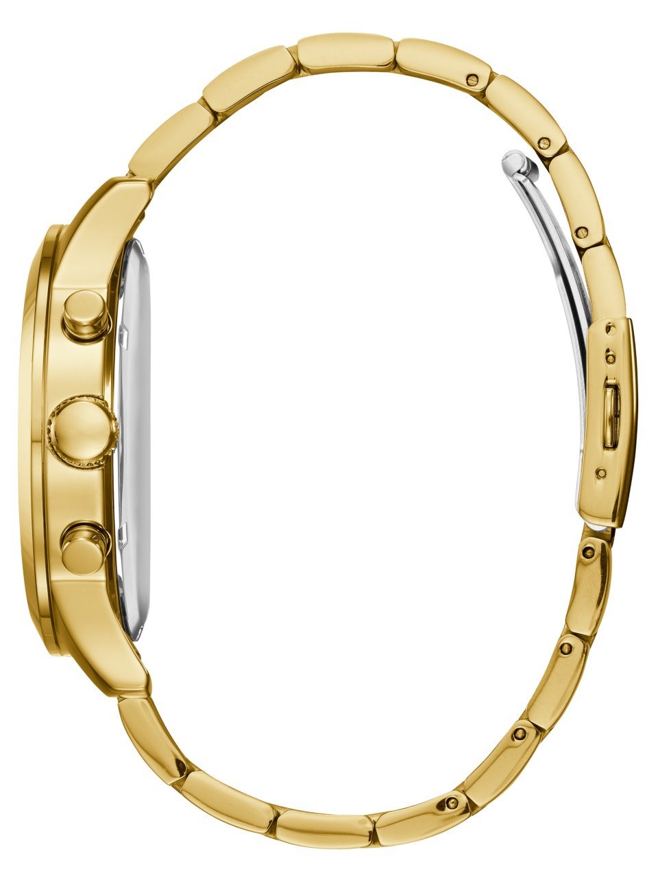 GUESS Men's Stainless Steel Gunmetal Chronograph Bracelet Watch