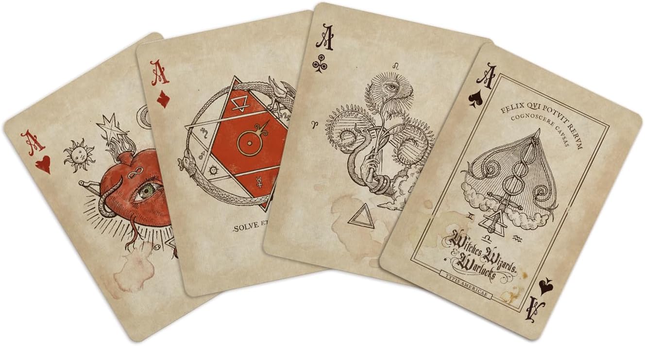 Bicycle Wizards, Witches & Warlocks Playing Cards | Magical Collectible Deck | Premium Quality Cards