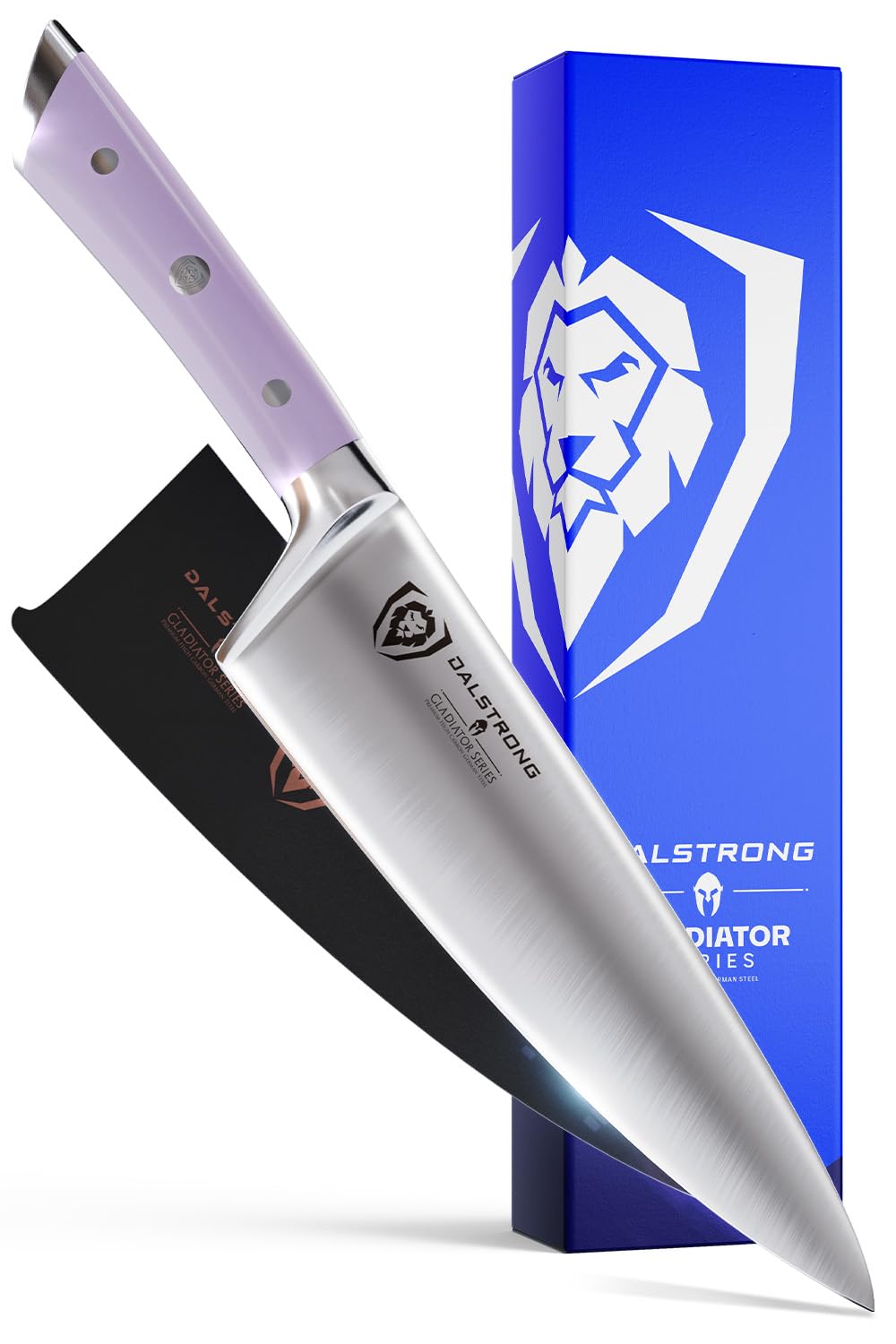 DALSTRONG Chef Knife - 8 inch Blade - Gladiator Series ELITE - Forged HC German Steel Chef's Knife - Razor Sharp Kitchen Knife - Professional Full Tang Knife - Black G10 Handle - Sheath -NSF Certified