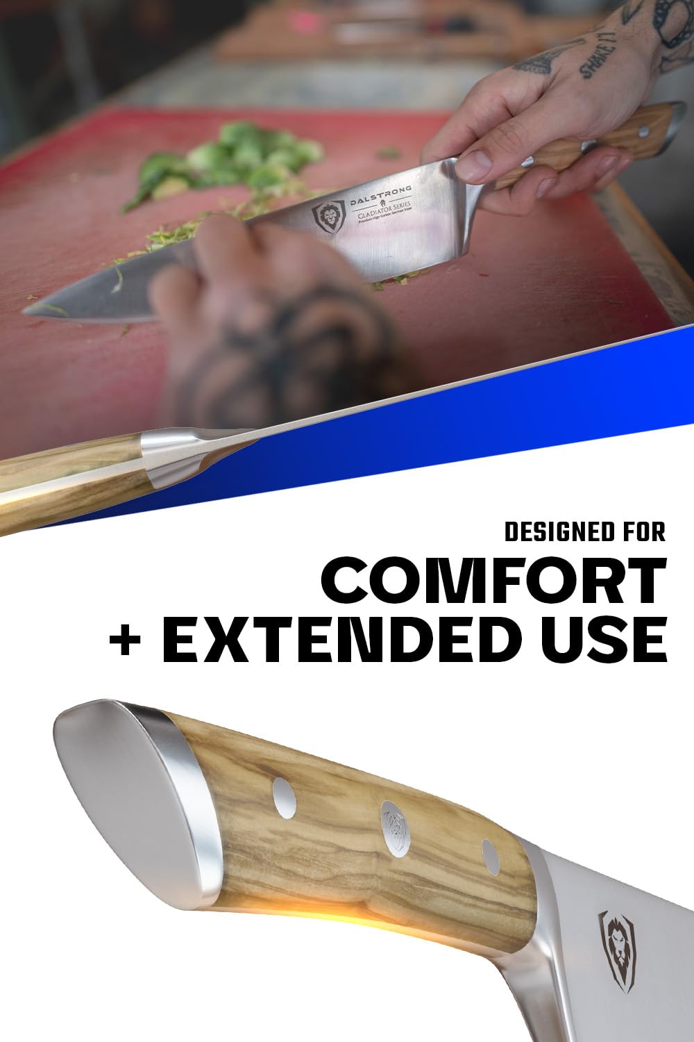 DALSTRONG Chef Knife - 8 inch Blade - Gladiator Series ELITE - Forged HC German Steel Chef's Knife - Razor Sharp Kitchen Knife - Professional Full Tang Knife - Black G10 Handle - Sheath -NSF Certified