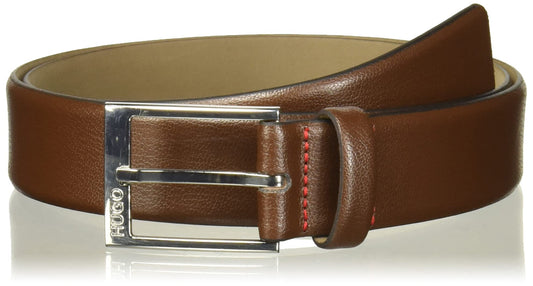 HUGO Men's Gellot Grainy Leather Belt