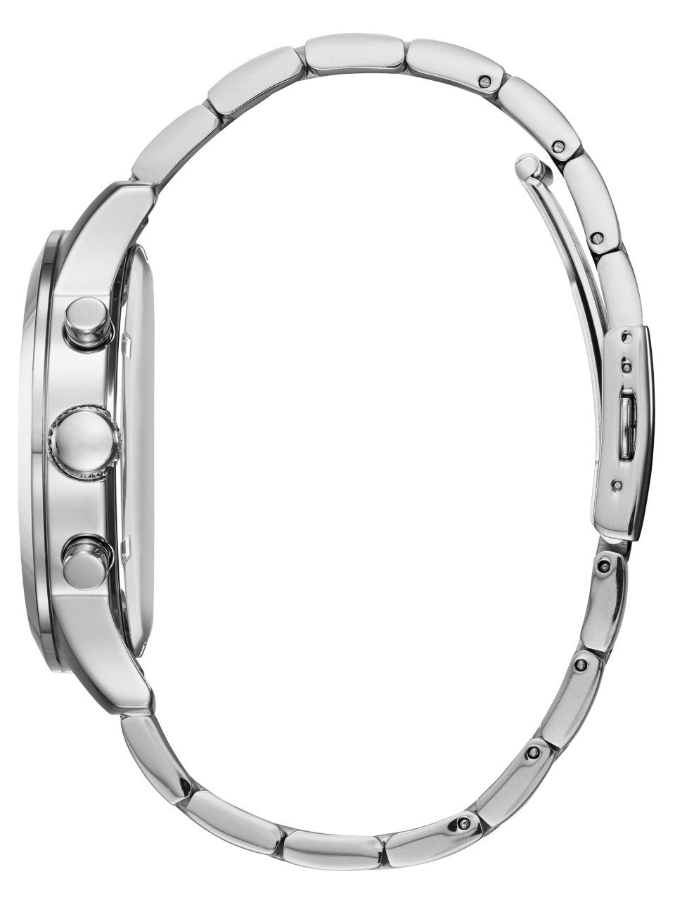 GUESS Men's Stainless Steel Gunmetal Chronograph Bracelet Watch