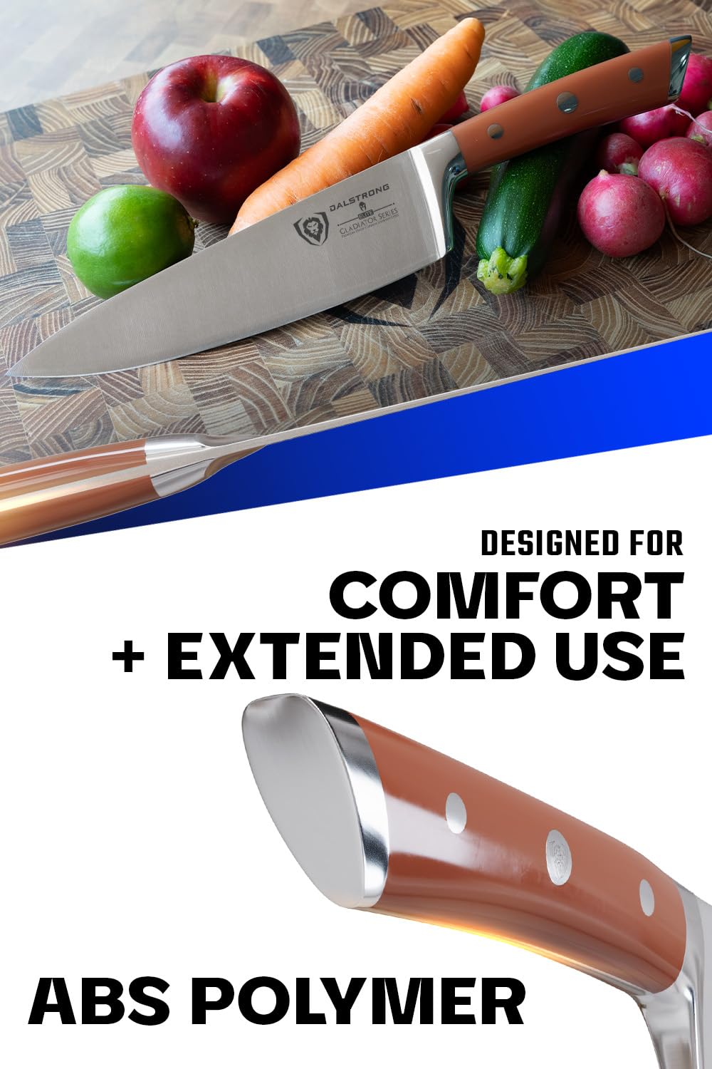 DALSTRONG Chef Knife - 8 inch Blade - Gladiator Series ELITE - Forged HC German Steel Chef's Knife - Razor Sharp Kitchen Knife - Professional Full Tang Knife - Black G10 Handle - Sheath -NSF Certified