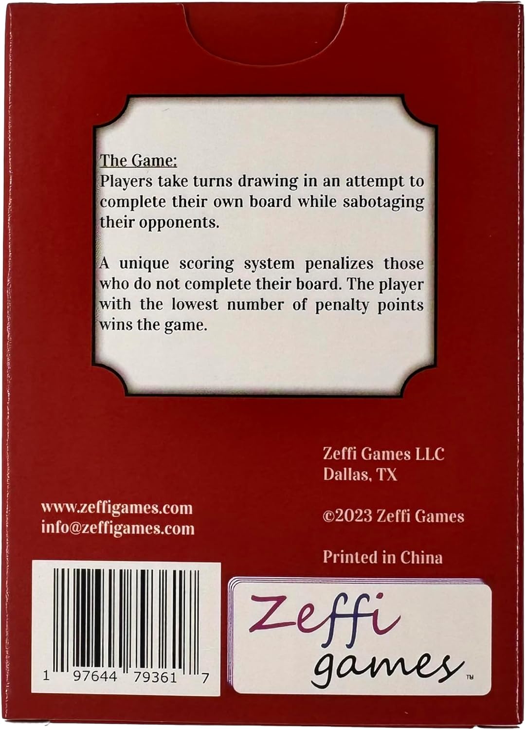 Red Deka Card Game - Sabotage is The Strategy - Perfect for Game Night with Family and Friends