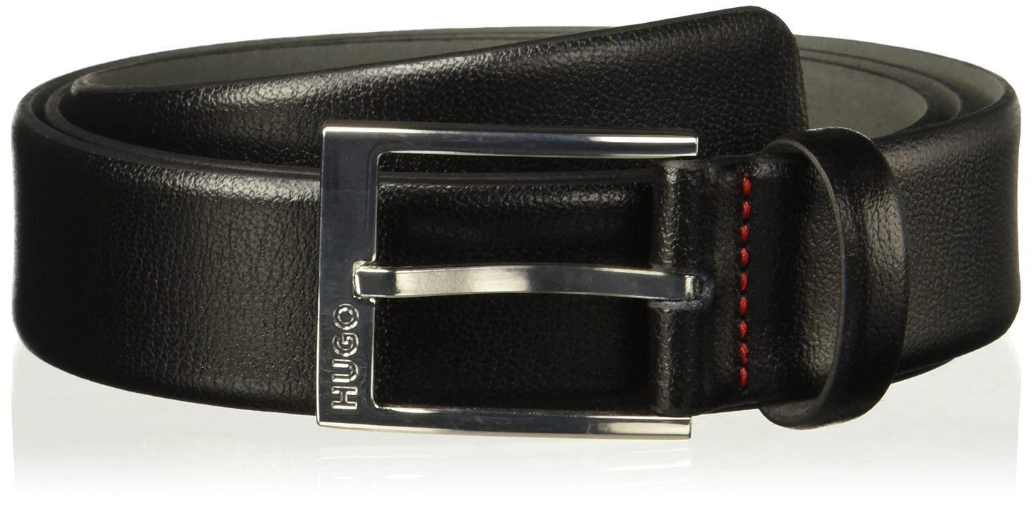 HUGO Men's Gellot Grainy Leather Belt