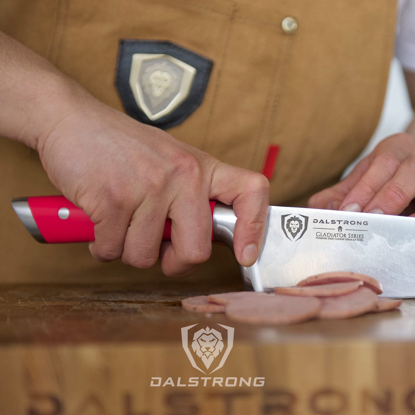 DALSTRONG Chef Knife - 8 inch Blade - Gladiator Series ELITE - Forged HC German Steel Chef's Knife - Razor Sharp Kitchen Knife - Professional Full Tang Knife - Black G10 Handle - Sheath -NSF Certified