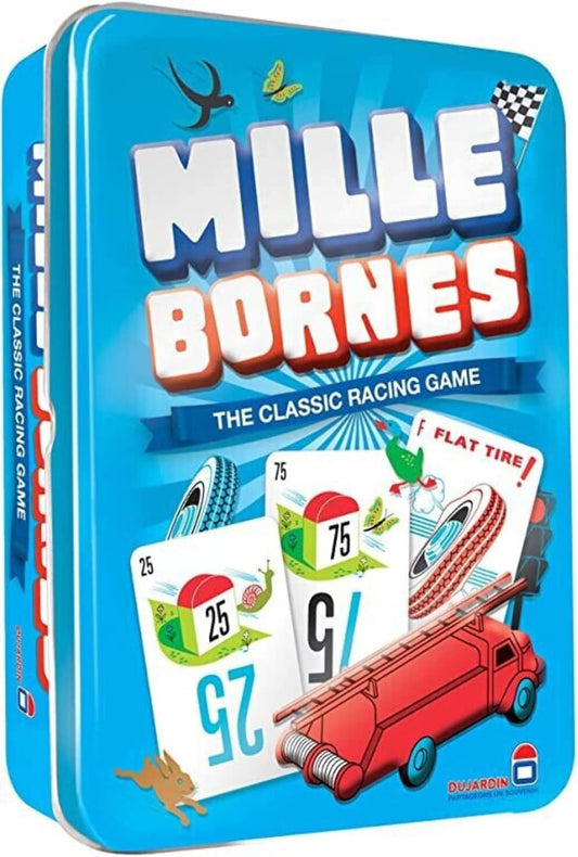 Mille Bornes Classic Racing Card Game - Fast-Paced Family Strategy Game for Ages 7+, 2-6 Players, 20 Minute Playtime - By Zygomatic