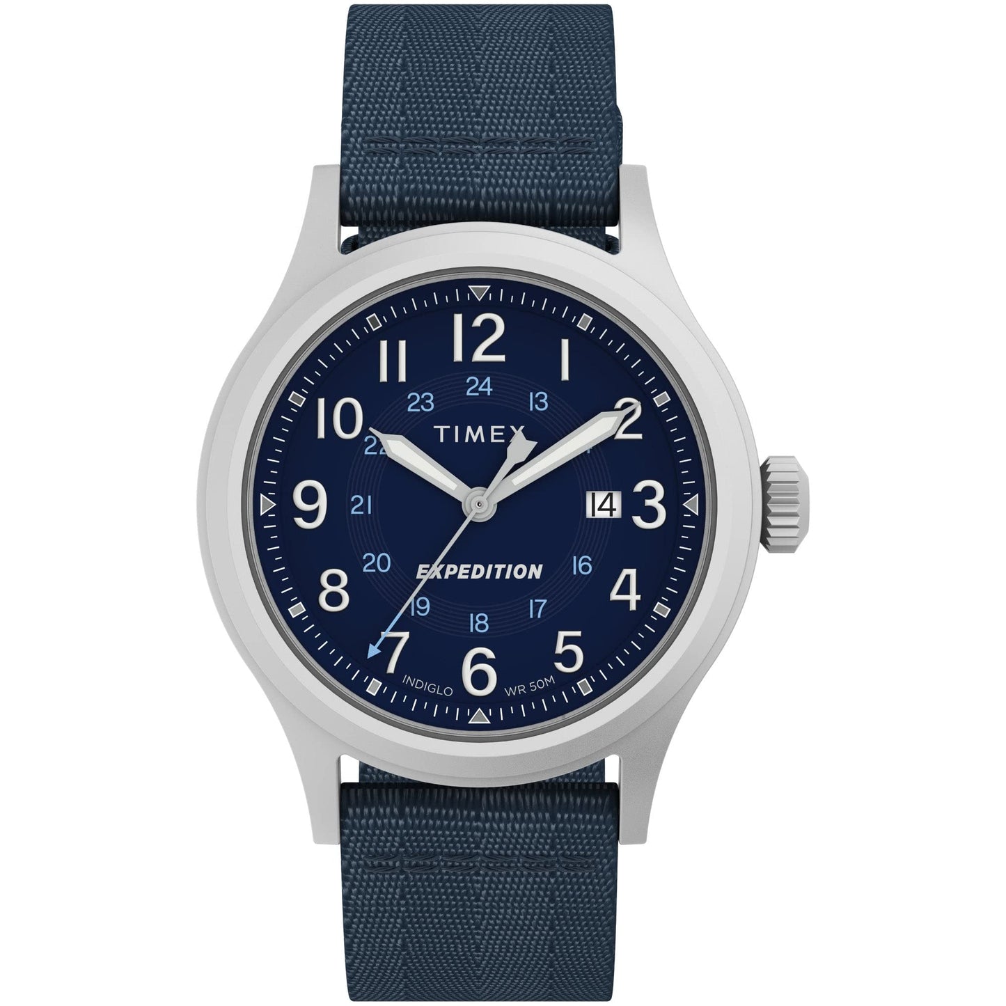 Timex Men's Expedition North Sierra 40mm Watch - Black Strap Green Dial Silver-Tone Case