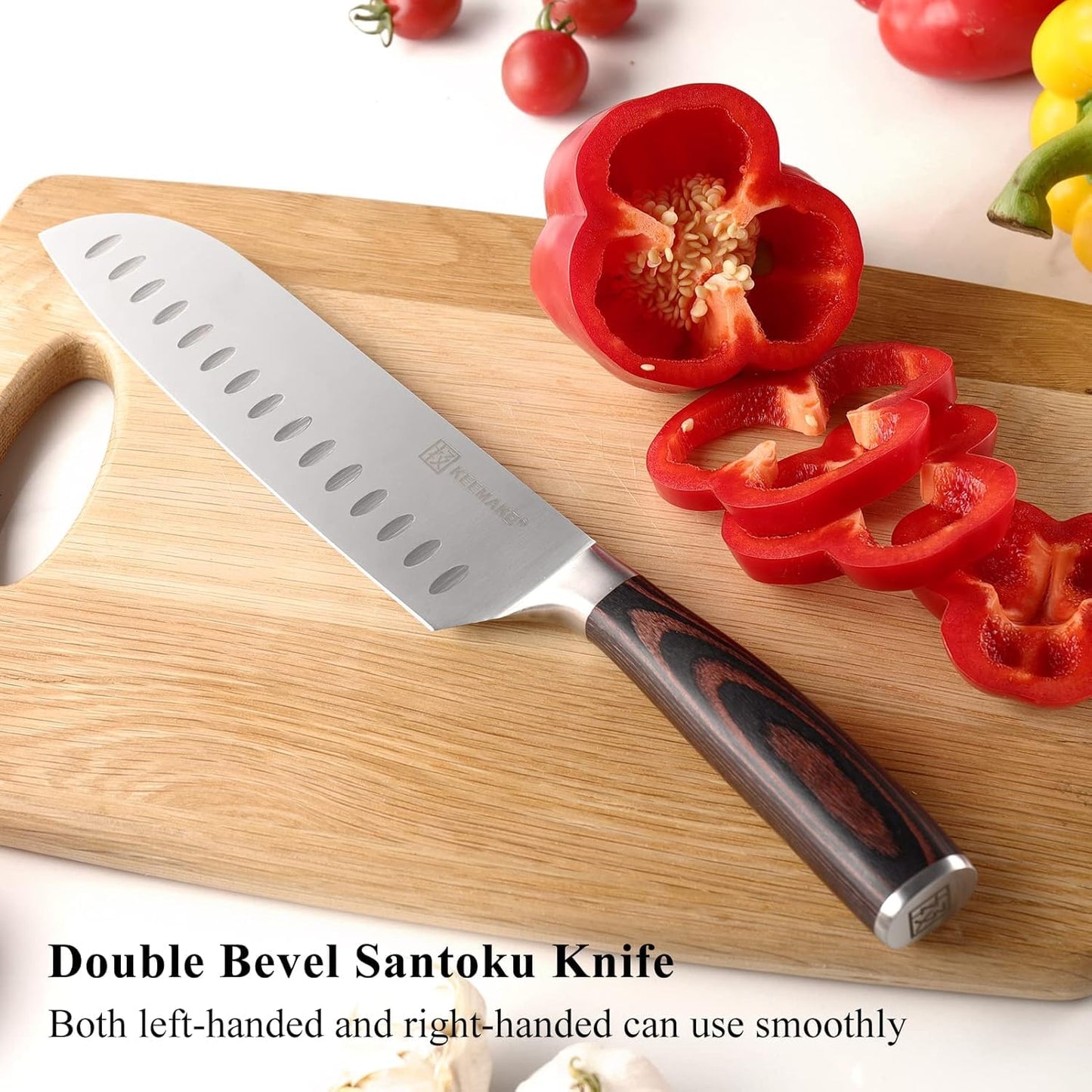 KEEMAKE Knife Set Kitchen Knives - 1.4116 High Carbon Stainless Steel Professional Chef Knife Set of 3 - Razor Sharp Japanese Cooking Knife