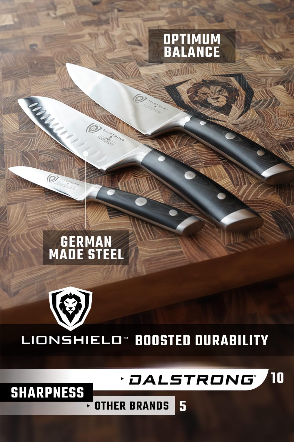 DALSTRONG Chef Knife - 8 inch Blade - Gladiator Series ELITE - Forged HC German Steel Chef's Knife - Razor Sharp Kitchen Knife - Professional Full Tang Knife - Black G10 Handle - Sheath -NSF Certified