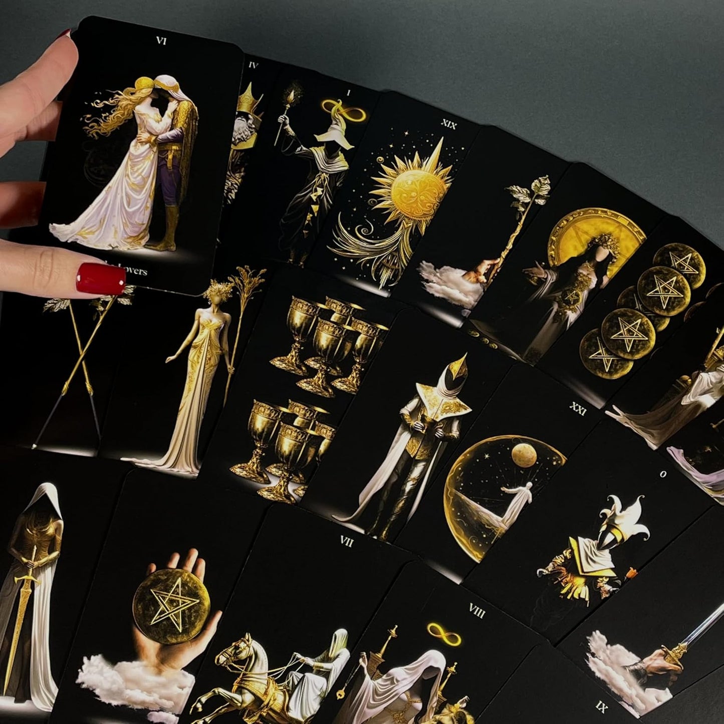 Tarot Cards, 78 Tarot Deck with Gold Edges, OriginalLost Soul Tarot Cards for Beginners and Experts with Guide Book and Gift Bag, Fortune Telling Game, Divination Tools for All Skill Levels.