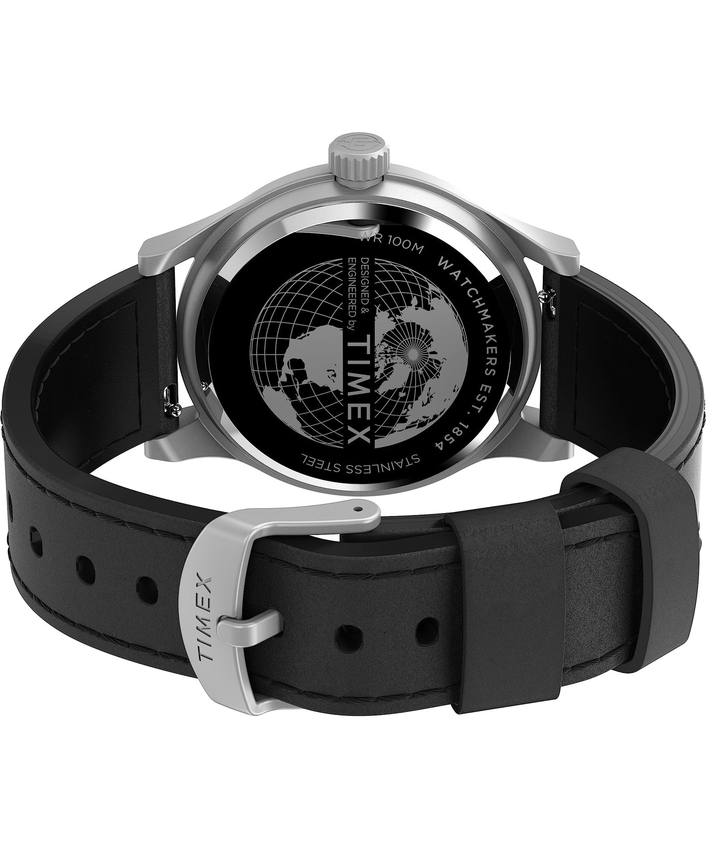 Timex Men's Expedition North Sierra 40mm Watch - Black Strap Green Dial Silver-Tone Case