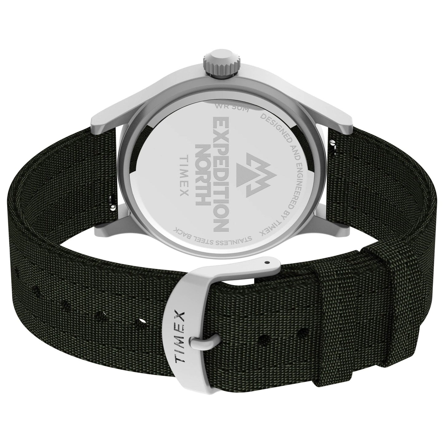 Timex Men's Expedition North Sierra 40mm Watch - Black Strap Green Dial Silver-Tone Case