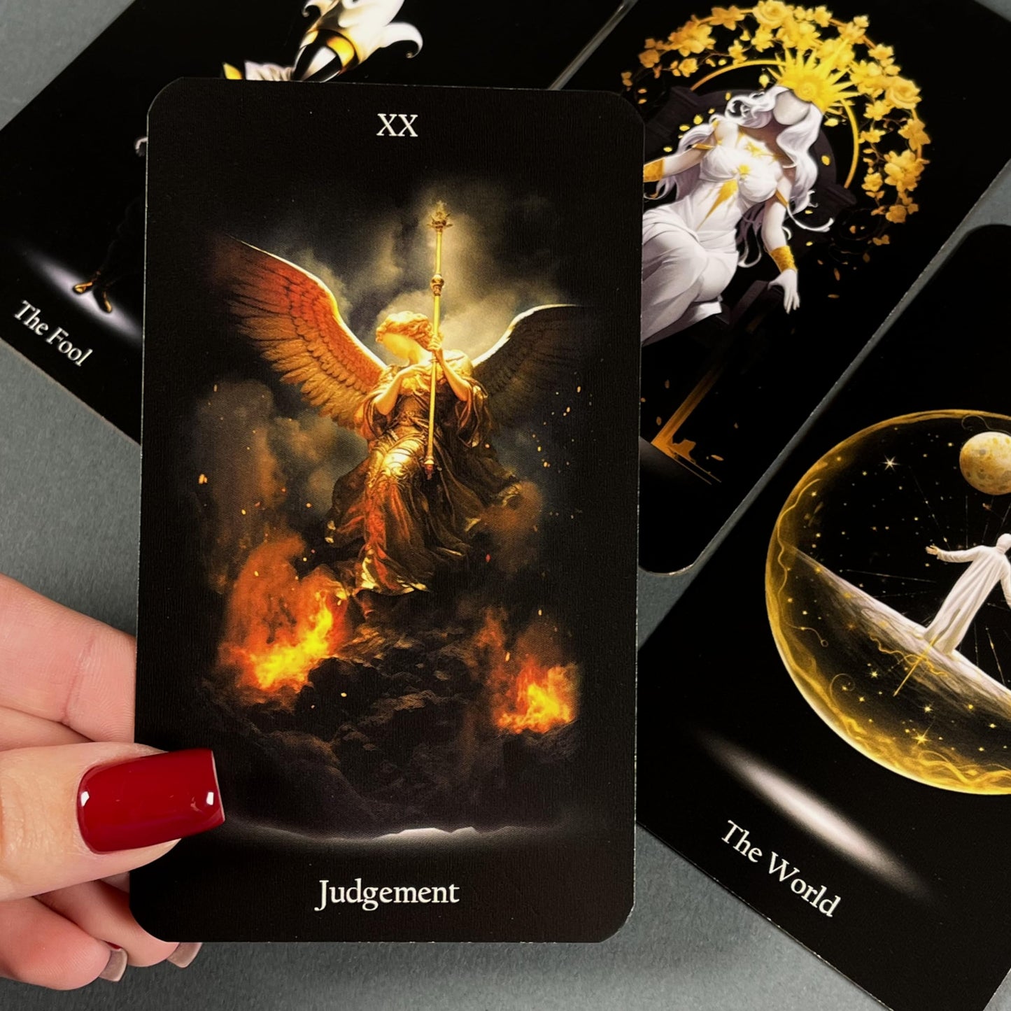 CRAFTERIAN Set of Lost Soul Tarot Cards with Dark Wooden Box, 78 Tarot Deck, Original Tarot Cards for Beginners and Experts with Guide Book.