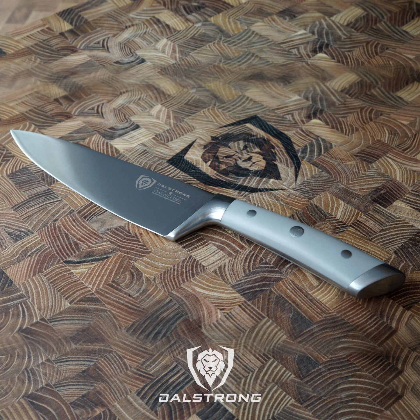 DALSTRONG Chef Knife - 8 inch Blade - Gladiator Series ELITE - Forged HC German Steel Chef's Knife - Razor Sharp Kitchen Knife - Professional Full Tang Knife - Black G10 Handle - Sheath -NSF Certified