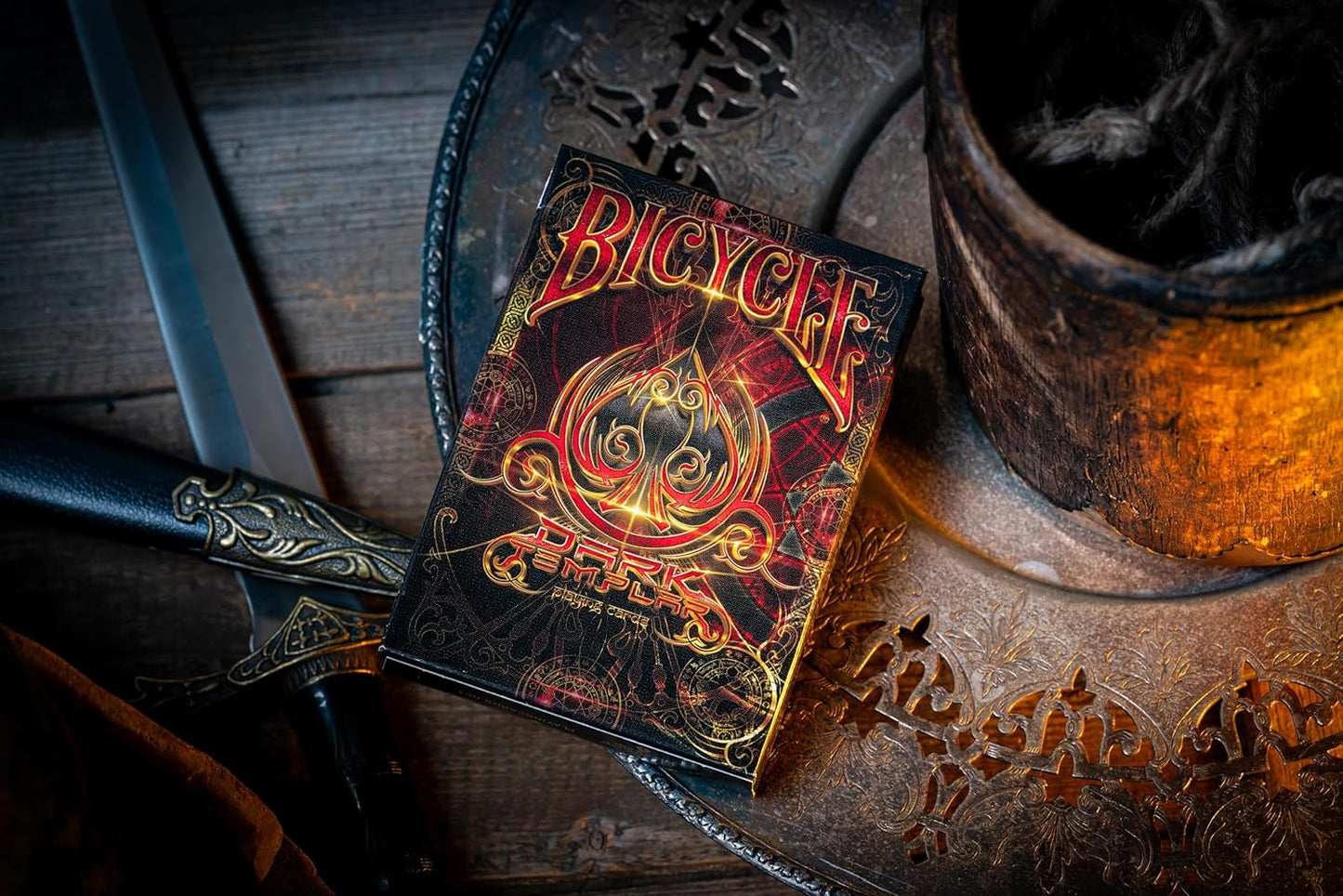 Bicycle Dark Templar Knights Red Playing Cards Decks Poker Kids, Adults Gift Item